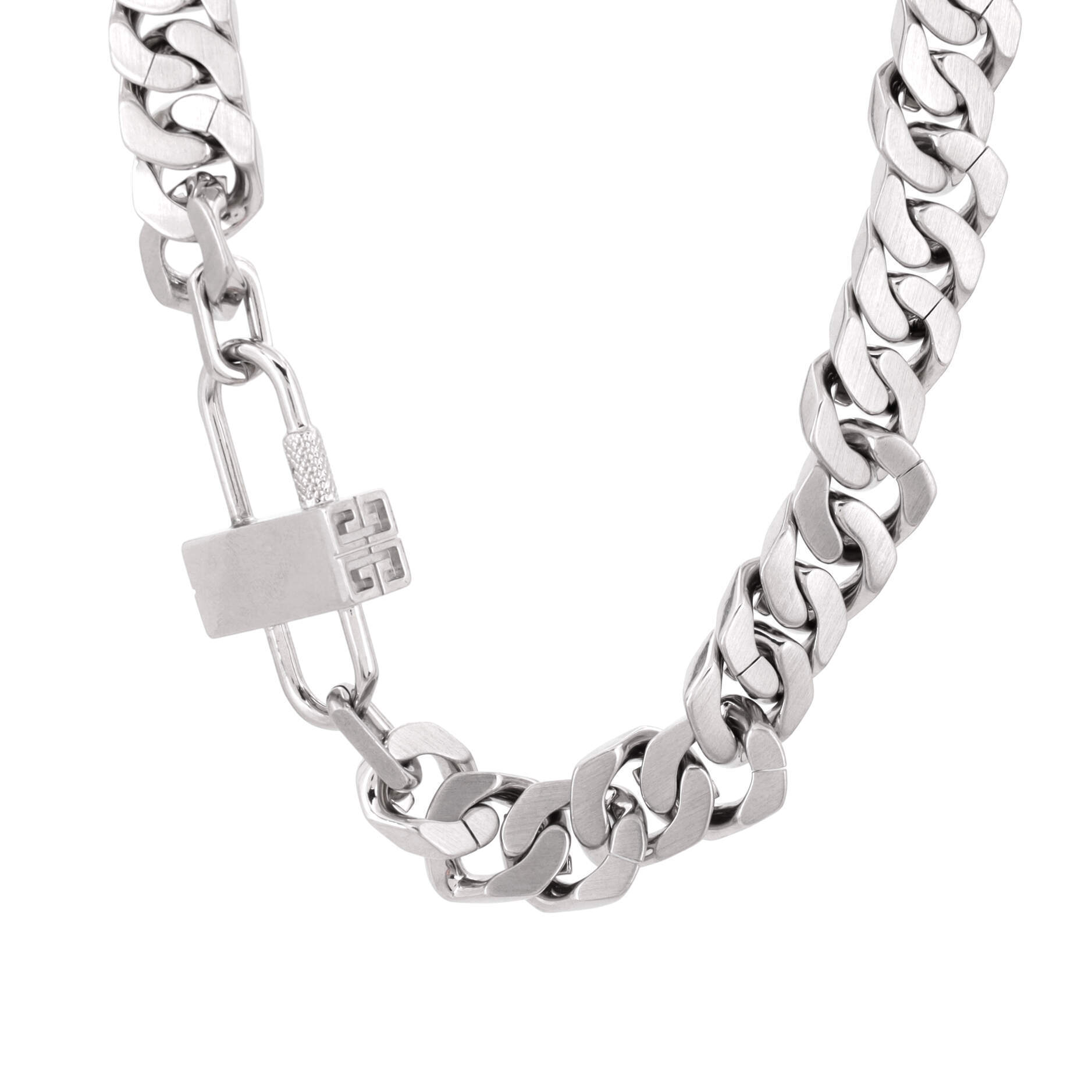 Givenchy Lock G-Chain Station Necklace Metal